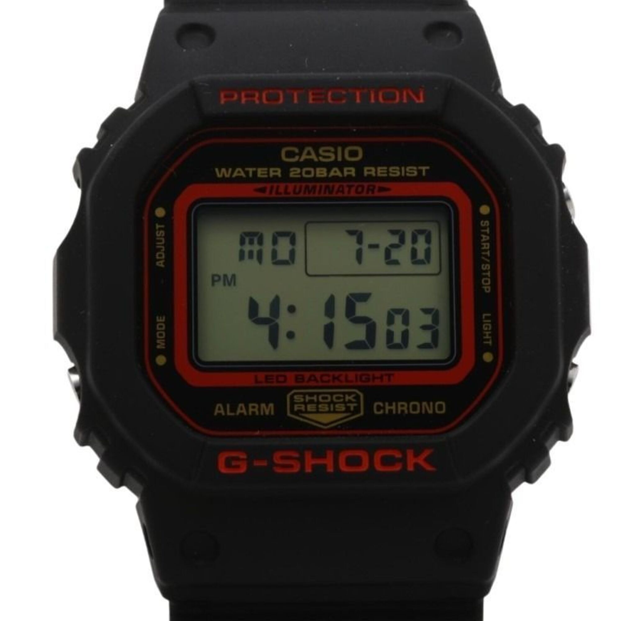 Casio GShock Digital 5600 Series Dw5600kh1jr Black Resin Mens Watch Kelvi